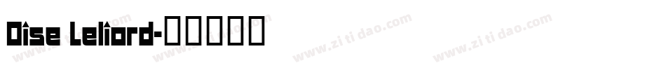 Oise Leliord字体转换